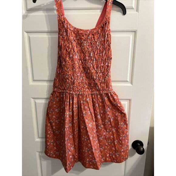 Free People Rose Floral Adjustable Straps Button Boho Short NWT Dress‎ Small - Picture 1 of 3